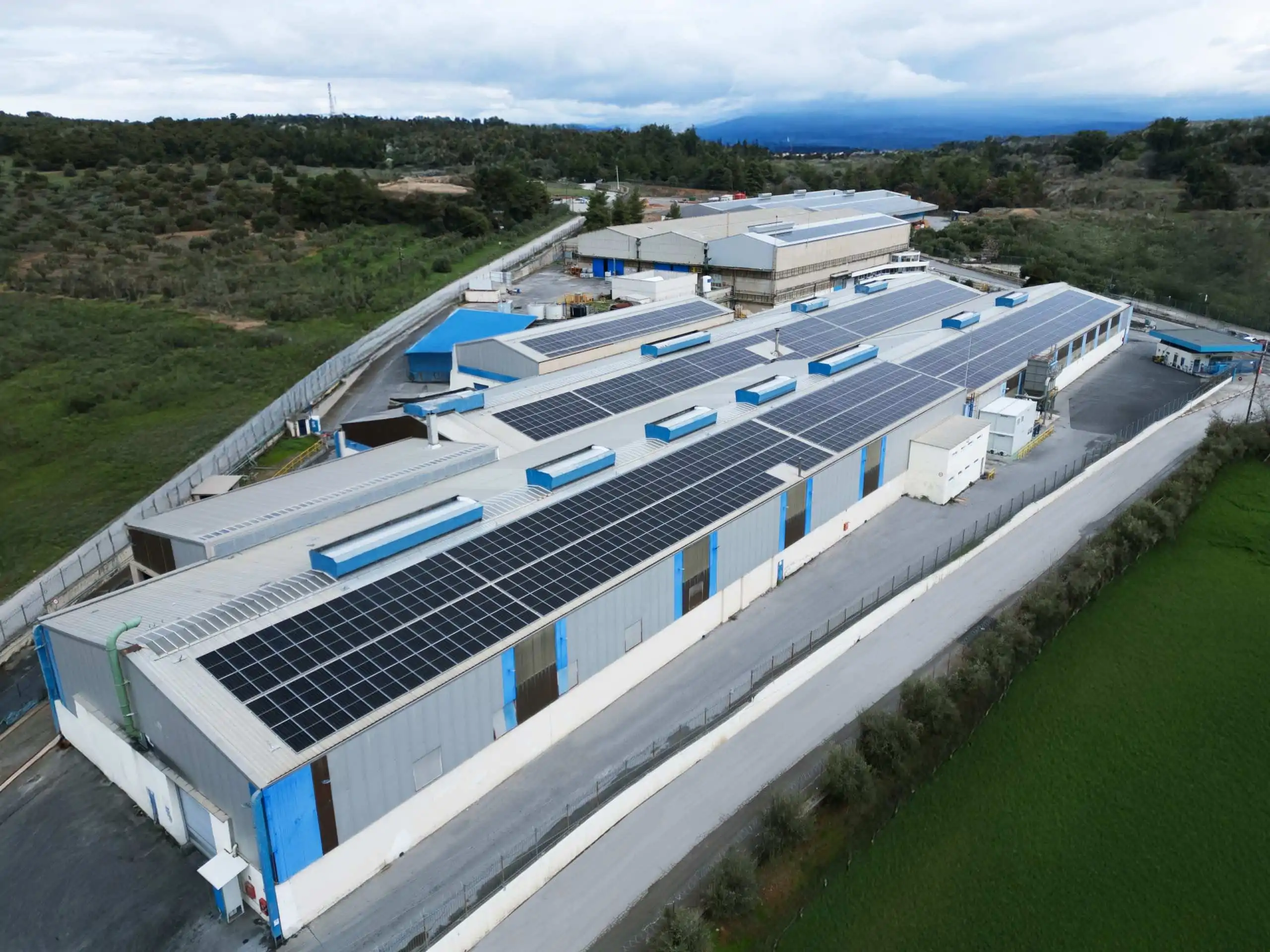 Halcor copper & alloys extrusion division of elvalhalcor aerial brass rods tubes plant